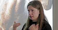 Linn Reinhold på årsmötet 2022